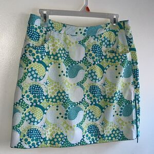 EXCELLENT CONDITION WOMEN’S SIZE 8 BETTE & COURT PAISLEY POLKA DOT TENNIS SKORT